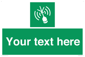 Custom sign safe condition Emergency position beacon